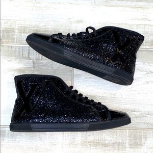 Louis Vuitton Glitter Hi Top Sneakers
